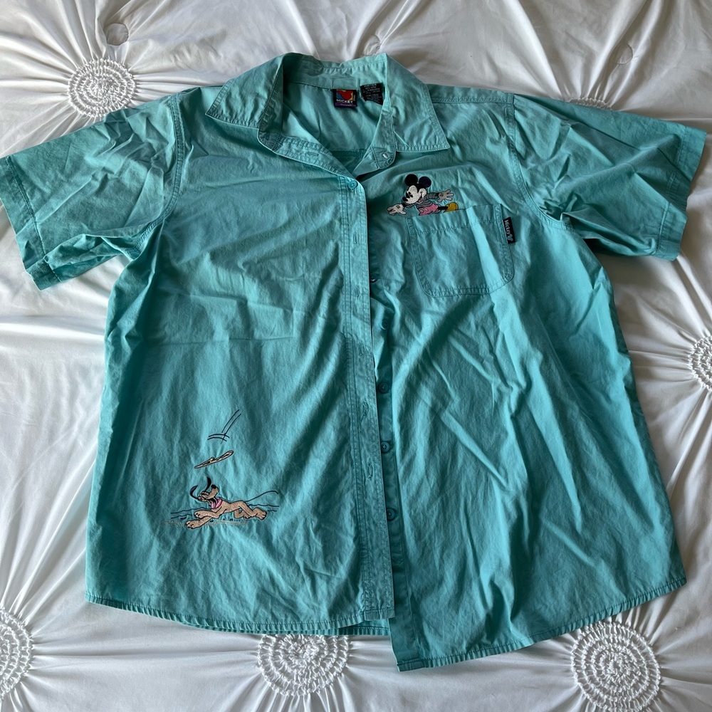 Mickey Unlimited Embroidered Button Down